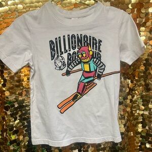 Billionaire Boys Club White Tee with Colorful Robot Graphic
